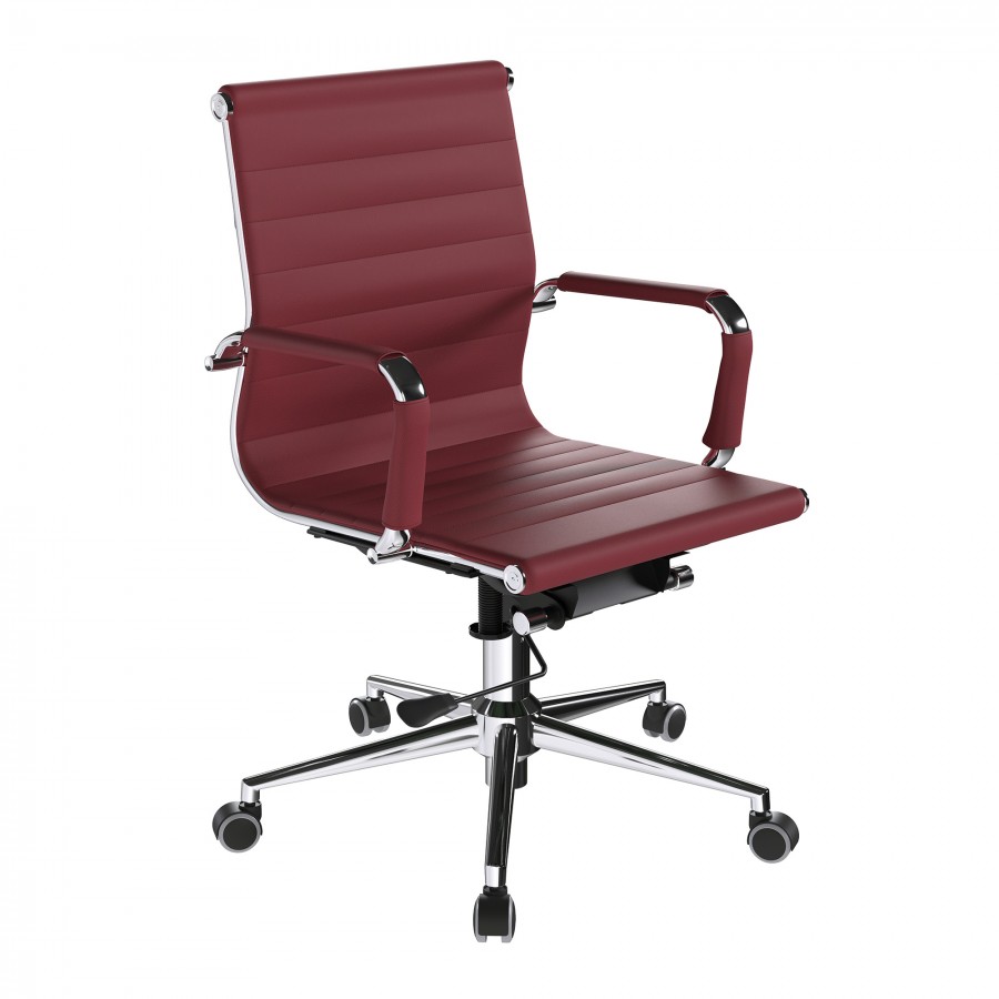 Aura Medium Back Leather Chair